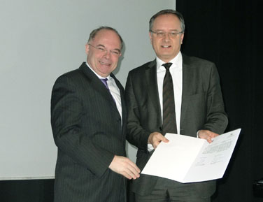 Minister Stoch und Jacques-Pierre Gougeon